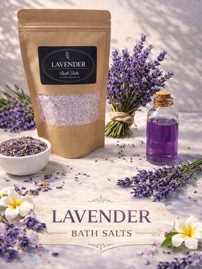 Lavender bath salt soak